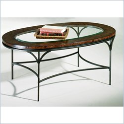 Hammary Santos Oval Cocktail Table in Natural Cork