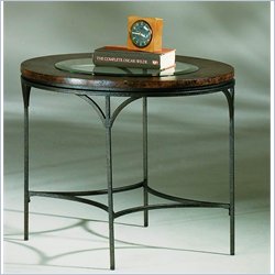 Hammary Santos Round End Table in Natural Cork