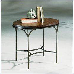 Hammary Santos Oval End Table in Natural Cork