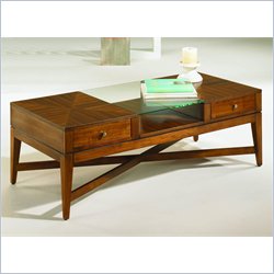 Hammary Rave Rectangular Cocktail Table in Walnut