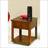 Hammary Nuance Rectangular Drawer End Table in Cherry