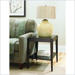 Hammary Apollo Rectangular End Table in Mocha Brown