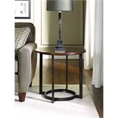 Hammary Nueva Round End Table in Copper