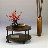 Hammary Baja Round Cocktail Table in Umber