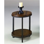Hammary Baja Round End Table in Umber