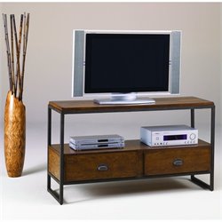 Hammary Baja Entertainment Console Table in Umber