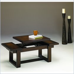 Hammary Capella Rectangular Lift Top Cocktail Table in Brown Best Price