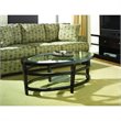 ADD TO YOUR SET: Hammary Urbana Oval Cocktail Table in Merlot