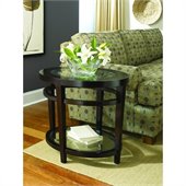 Hammary Urbana Oval End table in Merlot