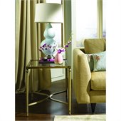 Hammary Elipse Rectangular End Table in Champagne