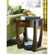 ADD TO YOUR SET: Hammary Concierge Oval End Table in Brown