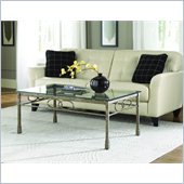 Hammary Hudson Rectangular Cocktail Table in Bronze