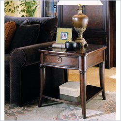 Hammary Magellan Drawer End Table in Chocolate