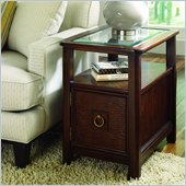 Hammary Magellan Chairside Table in Chocolate
