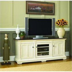 Hammary Promenade Entertainment Console in Fruitwood/Antique Linen
