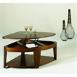 ADD TO YOUR SET: Hammary Oasis Wedge Lift-Top Cocktail Table in Cherry/Walnut