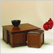 ADD TO YOUR SET: Hammary Nuance Lift Top Square Cocktail Table w/ Ottoman in Cherry