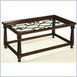 ADD TO YOUR SET: Hammary Drayton Rectangular Cocktail Table in Brown
