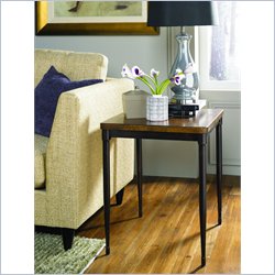 Hammary Intrepid Rectangular End Table in Bronze