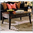 ADD TO YOUR SET: Hammary Magellan Rectangular Drawer Cocktail Table in Chocolate