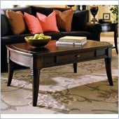 Hammary Magellan Rectangular Drawer Cocktail Table in Chocolate