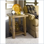 Hammary Luberon Rectangular End Table in Weathered Pine Finish