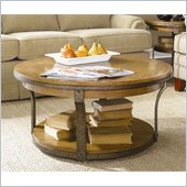 Hammary Vero Round Cocktail Table in Almond Finish