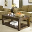 ADD TO YOUR SET: Hammary Tacoma Rectangular Lift Top Cocktail Table in Rustic Brown