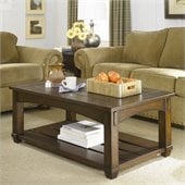 Hammary Tacoma Rectangular Lift Top Cocktail Table in Rustic Brown