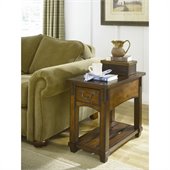 Hammary Tacoma Chairside Table in Rustic Brown