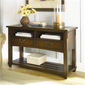Hammary Tacoma Console Table in Rustic Brown