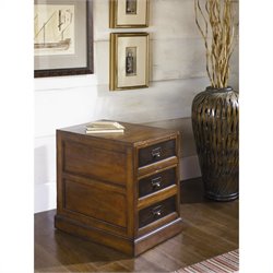 Hammary Mercantile Rolling File Cabinet in Whiskey Finish