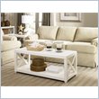 ADD TO YOUR SET: Hammary Transitions X Rectangular Cocktail Table in Weathered White