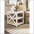 ADD TO YOUR SET: Hammary Transitions X Rectangular End Table in Weathered White