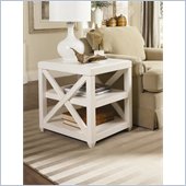 Hammary Transitions X Rectangular End Table in Weathered White