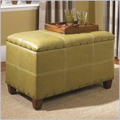 Hammary Hidden Treasures Storage Ottoman Trunk in Green