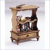 Hammary Chairsides Linden End Table in Medium Oak
