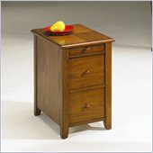 Hammary Chairsides Edwards End Table in Oak