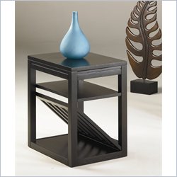 Hammary Chairsides Douglas End Table in Black Best Price