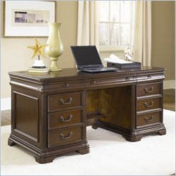 Hammary Roussillon Executive Desk in Relaxed Cherry Finish