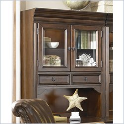 Hammary Roussillon Door Deck Unit in Relaxed Cherry Finish