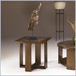 ADD TO YOUR SET: Hammary Marika Square End Table in Glazed Chestnut Finish