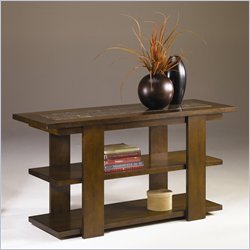 Hammary Marika Sofa Table in Glazed Chestnut Finish