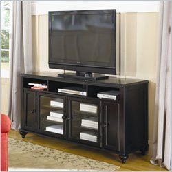Hammary Mercer Entertainment Console/TV Stand in Black Painted Finish