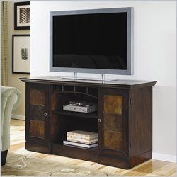 Hammary Vecchio Entertainment Console/TV Stand in Mid-Tone Brown