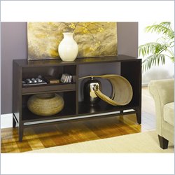Hammary Quazar Sofa Table in Mid-Tone Brown Finish