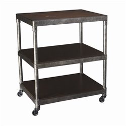Hammary Structure Corner Table in Distressed Brown