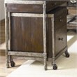 ADD TO YOUR SET: Hammary Structure Mobile File Cabinet in Distressed Brown