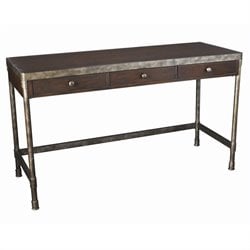 Hammary Structure Computer Desk in Distressed Brown
