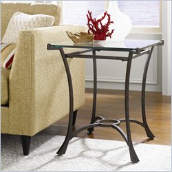 Hammary Sutton Rectangular End Table in Dark Burnished Finish